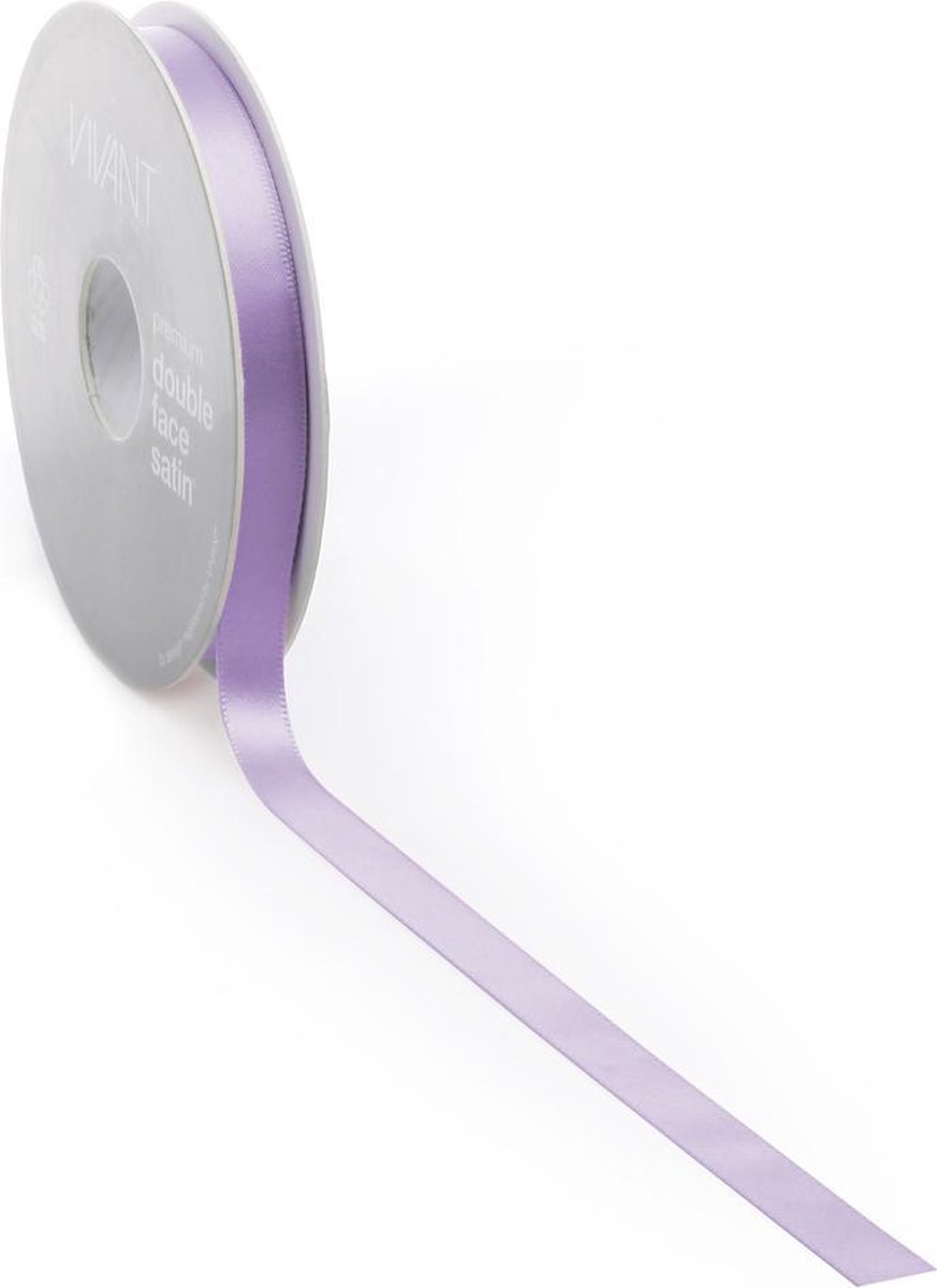 Lila Satijnlint – 3 mm × 50 m – polyester