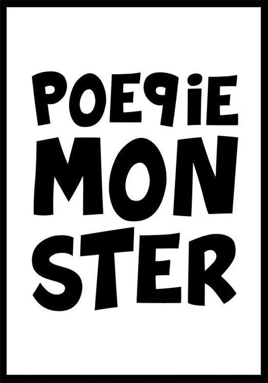 Kinderposter Poepiemonster A4