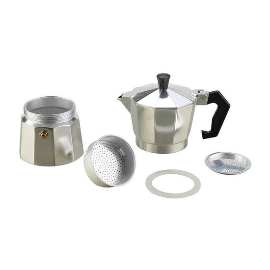 WiseGoods - Premium Percolator 600 ml - 12 cup Koffiezetapparaat - Moka Express - Espressomaker - Aluminium Koffie Pot Kookplaat - WiseGoods