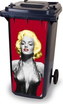 container sticker -klikosticker-Marilyn Monroe- afvalbak stickers-klikostickers-container beukenhaag sticker-art containerstickers-CoverArt