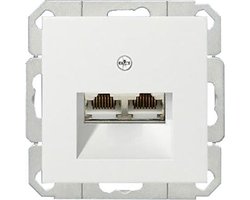 GIRA System 55 stopcontact - 2 x RJ45 - CAT6 - Inbouw - WIT | bol.com