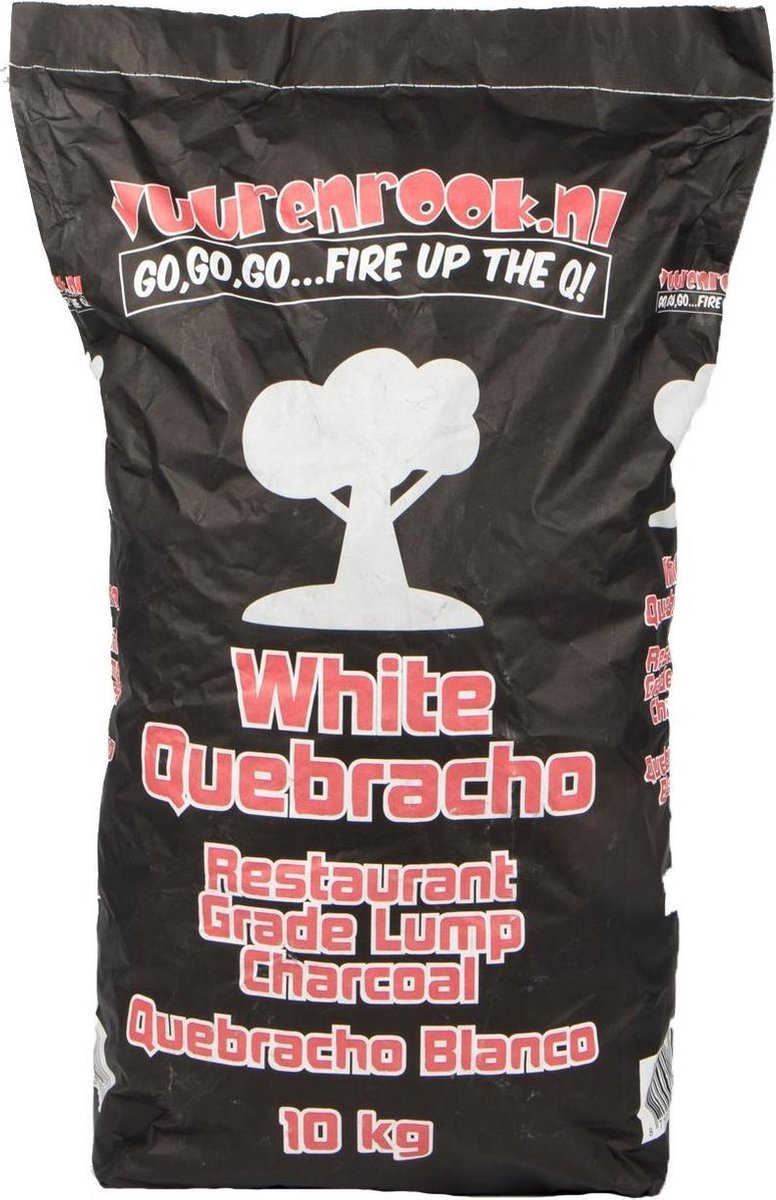 Bol.com Vuur&Rook White Quebracho Restaurant Grade Lump Charcoal - 10 kg aanbieding