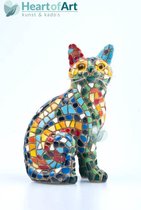 Barcino design barcelona mozaiek kat multi-colored 15 cm