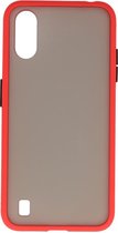 Hardcase Backcover voor Samsung Galaxy A01 Rood