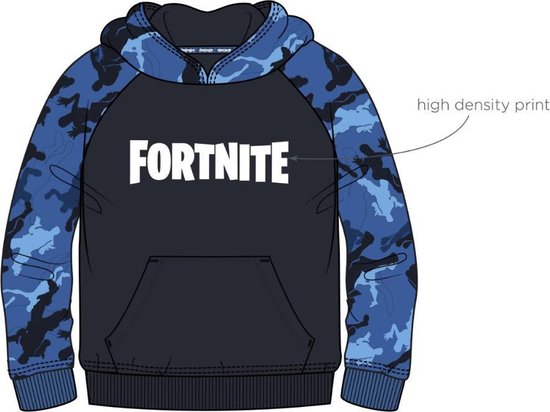 Fortnite sweater - hoodie - blauw - maat 140 cm / 10 jaar | bol.com