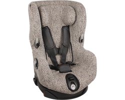 Autostoelhoes Geschikt voor Maxi Cosi Axiss - Maxi Cosi Hoes Groep 0-1 - Zacht Katoen - Perfecte Pasvorm - Zand Luipaard