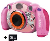 Little Zoom roze kindercamera + 32GB SD kaart - Digitale kindercamera