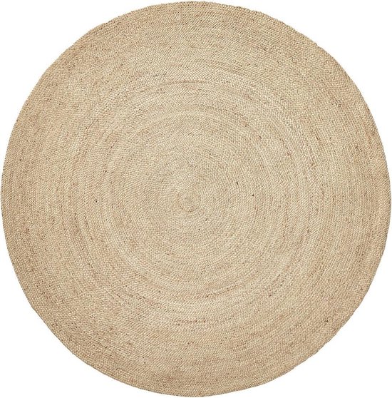 Nordal - jute round carpet, color natural