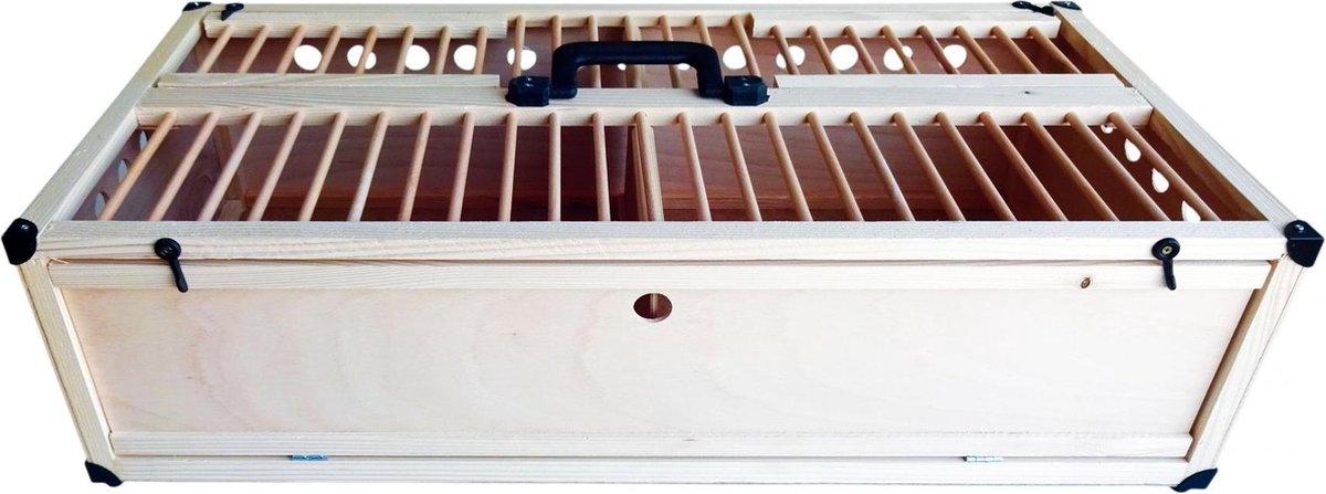 Wielink Opleermand hout + Scheiding 80X40X22CM