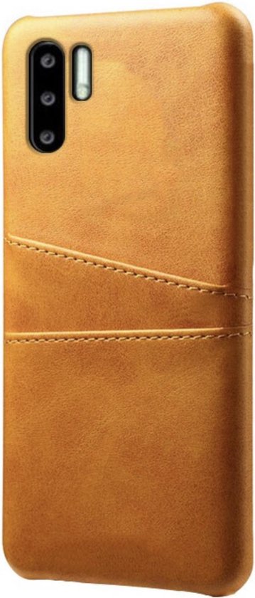 Étui à cartes Huawei P30 Pro | Marron | Couverture arrière en cuir PU | Portefeuille | Titulaire de la carte