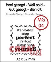 Crealies mooi gezegd stempel no.4 perfect