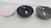 Kommen - Zwart/Wit/Grijs - 3 Stuks