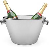 Zilverstad - Champagneschaal - Dubbelwandig - Hendels - RVS - 32 L - 6 Flessen