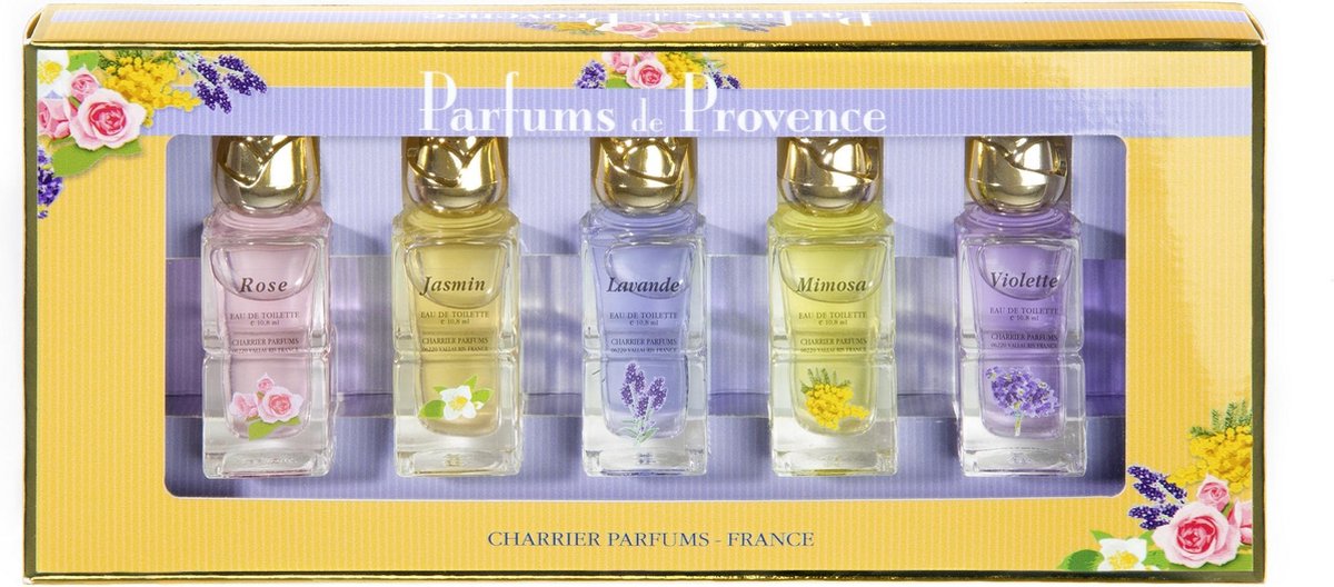 Parfums de Provence een cadeauset met 5 verschillende geuren origineel uit de Provence.
