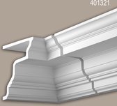 Binnenhoek Profhome 401321 Exterieur lijstwerk Hoeken voor Wandlijsten Gevelelement tijdeloos klassieke stijl wit