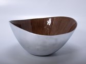 Voccelli Bowl ø 29,5cm  aluminium  coating bruin handmade