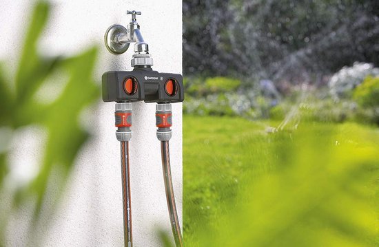 4-Weg Verdeler met Klik-Koppelingen - Tuinslangaccessoires