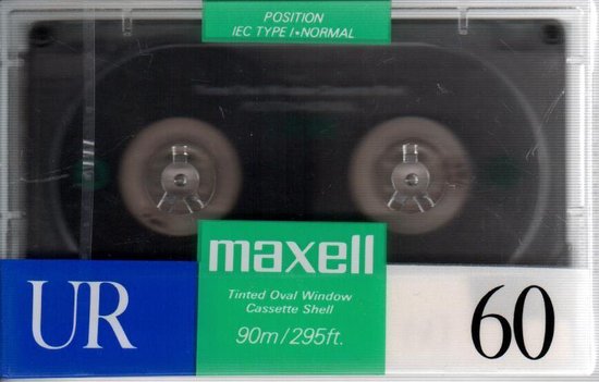 cantidad Ubicación lanzamiento MAXELL UR 60 - AUDIO TAPE (CASSETTE BANDJE) - 60 MIN (2 X 30) - VINTAGE  TAPE UIT 1988 | bol.com