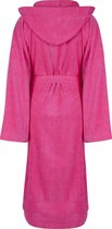 Luxe badjas met Capuchon (Fuchsia) - XS - Unisex - CozyLion - Comfortabele roze ochtendjas, badjas met ruime zakken