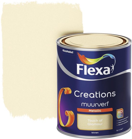 Flexa Creations - Muurverf Metallic - Touch Of Glamour - 1 liter | bol.com