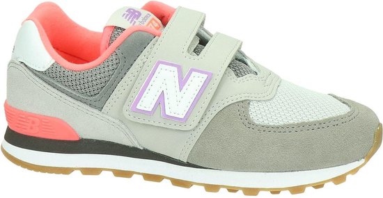 New Balance 574 meisjes klittenband sneaker - Sand - Maat 36 | bol.com