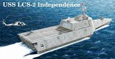 The 1:350 Model Kit of a USS Independence LCS-2.
Plastic Kit
Glue not included
Dimension 371 * 92 mm
470 Plastic Parts
The manufacturer of the kit is Trumpeter.This kit is onl