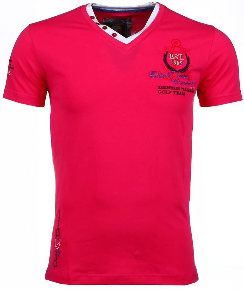 Italiaanse T-shirts - Korte Mouwen Heren - Riviera Club - Roze
