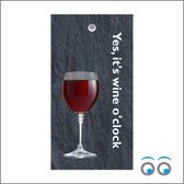 20 cartes cadeaux - c'est l'heure du vin - 10 x 5 cm