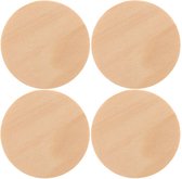 12x Houten schijven/cirkels/rondjes 9 cm - Hobby/knutselmateriaal - Moederdag/Vaderdag cadeau/kado knutselen - Houten ronden knutselen/schilderen