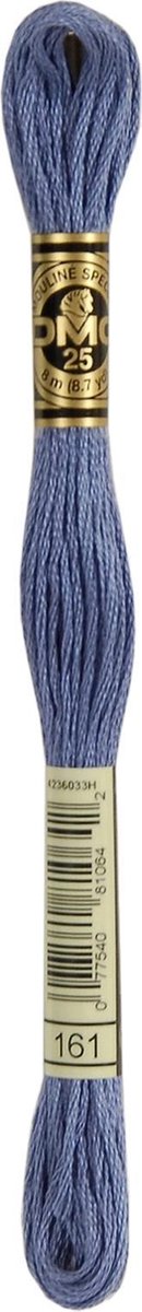 DMC Borduurzijde 161 Asgrijs Blauw - 100% Katoen
