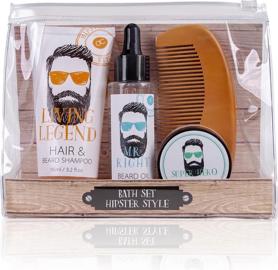 Kit de soins pour cheveux et barbe hipster | bol