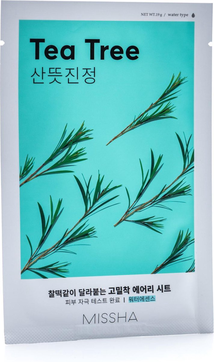 Missha - Airy Fit Sheet Mask (Tea Tree) Gezichtsmasker