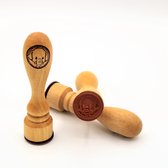 stempel Olifant met handvat hout