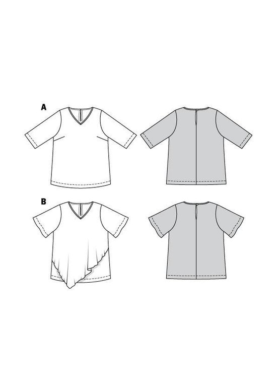 Burda Naaipatroon 6307 - Shirt in variaties - 