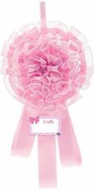 Chicco geboorte bloem geeft de kleur aan van de baby die opkomst is( roze)