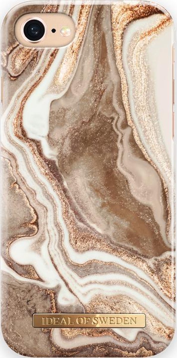 iDeal of Sweden Fashion Case voor iPhone 8/7/6/6s/SE Golden Sand Marble