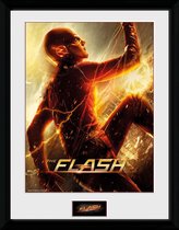 The Flash Run Framed collector print met kader 30 x 40cm