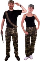 Leger & Oorlog Kostuum | Camouflage Broek Oerwoud Commando | Maat 42-52 | Carnaval kostuum | Verkleedkleding