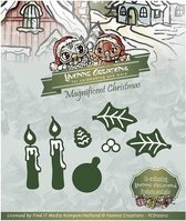 Die - Yvonne Creations - Magnificent Christmas - Candle Set