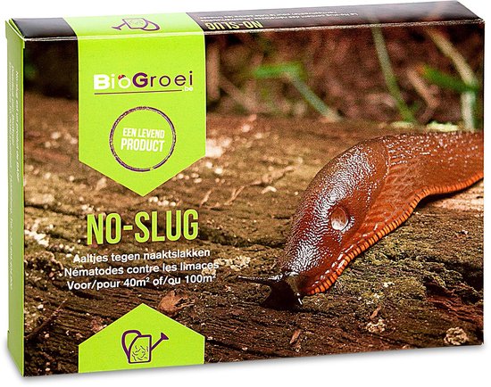 Biogroei No-slug 40m² - Slakken bestrijden - Aaltjes tegen slakken - 100% biologisch - Ongediertewering