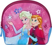 Frozen – toilettas - Anna & Elsa tas - 23cm - 4/7jr. - ritssluiting - roze blauw.