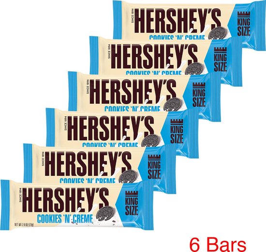 Hershey’s Cookies N Creme King Size 6 x 73 gram