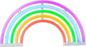 Neon Regenboog Lamp LGBT Sfeerlamp - 3 AA Batterijen of USB stekker - kerstcadeau