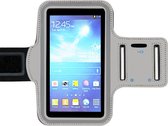 ADEL Sportarmband 5.5 Inch Microfiber Hoesje Geschikt voor LG G2 - Grijs