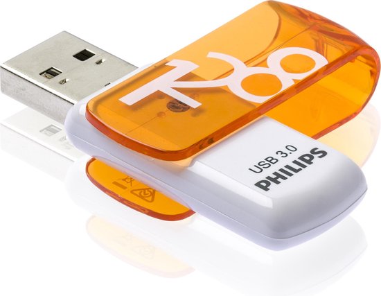 Philips FM12FD75B/00 128 Go USB 3.2 Orange/Blanc