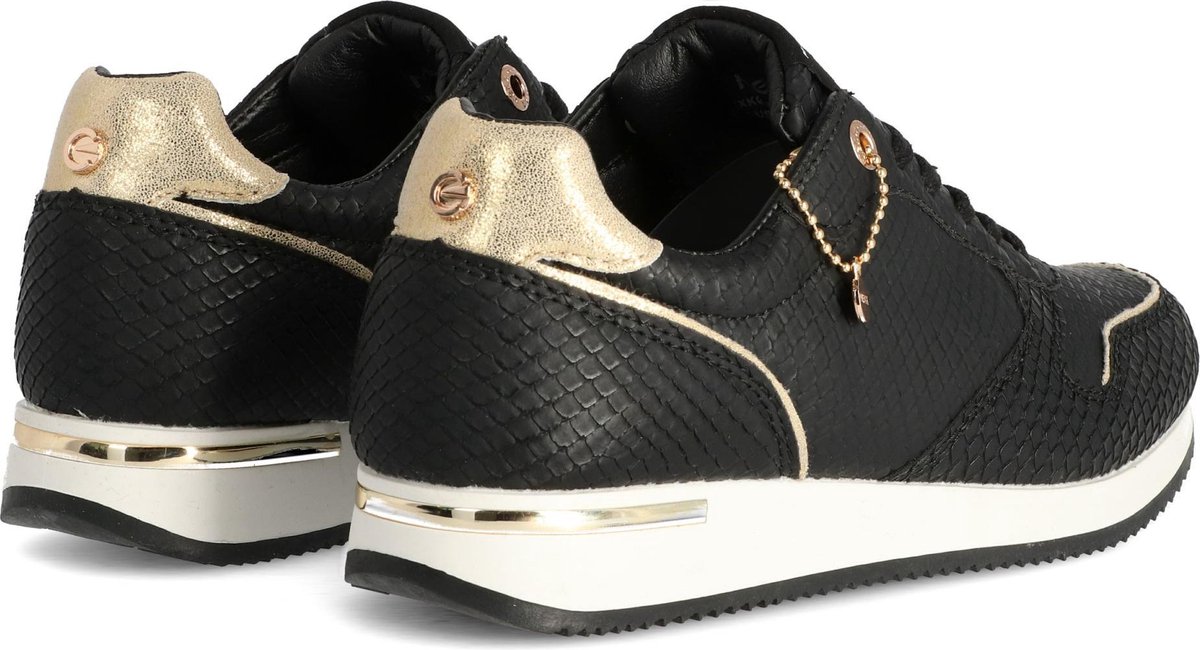 Mexx Sneakers - Maat 39 - Vrouwen - zwart/goud | bol.com
