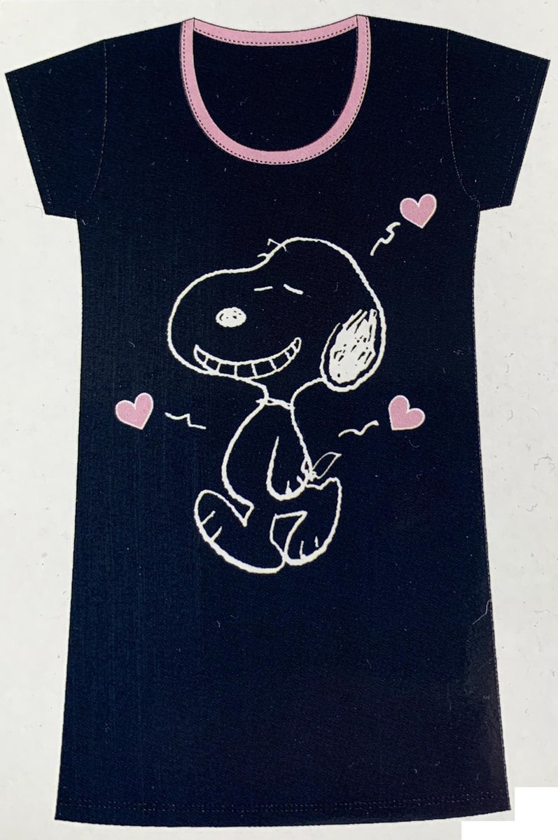 Dames nachthemd Snoopy L zwart | bol.com
