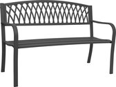 Tuinbank-Staal-zwart-127.5 cm breed - 2 zitter