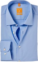 Redmond modern fit overhemd - blauw - Strijkvriendelijk - Boordmaat: 45/46
