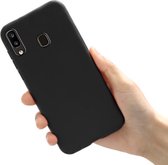 Samsung Galaxy A20E Zwart siliconen backcover hoesje * LET OP JUISTE MODEL *